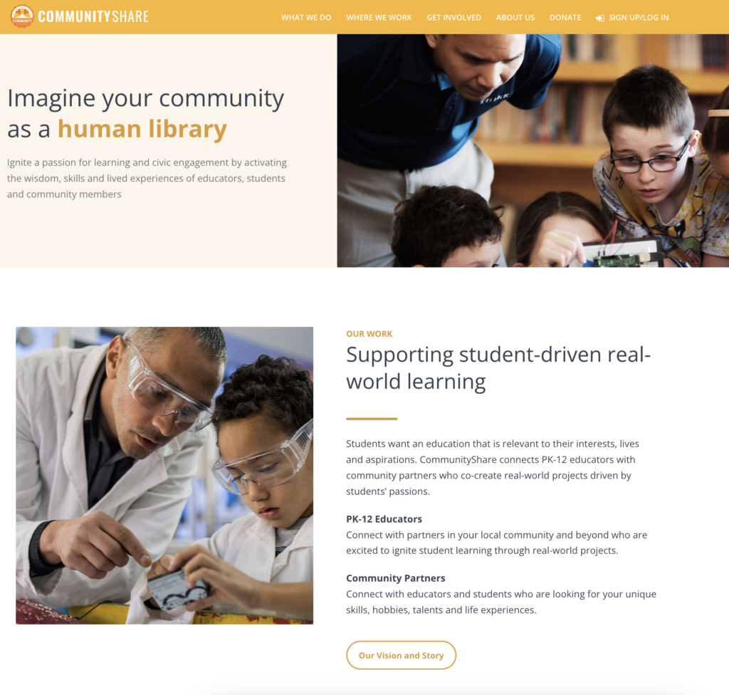 CommunityShare Homepage